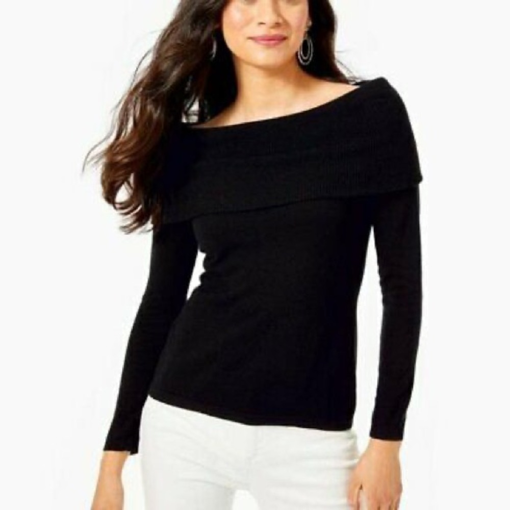 NWT Lilly Pulitzer Christin sweater XL onyx